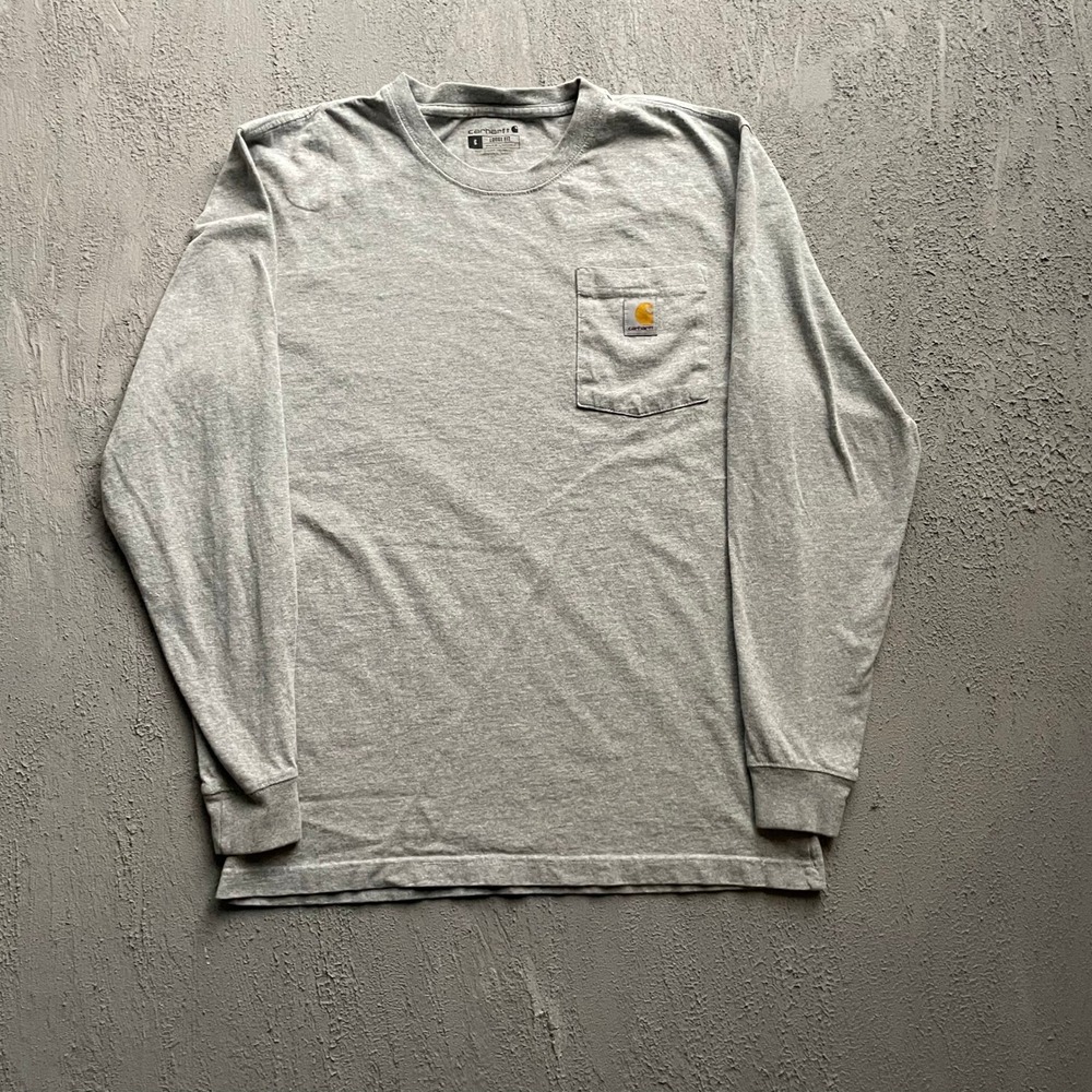 Carhartt Loose Fit Pocket T-Shirt Mens Small Gray
